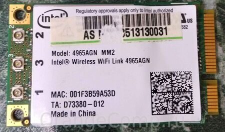 Wi-Fi модуль Intel 4965AGN