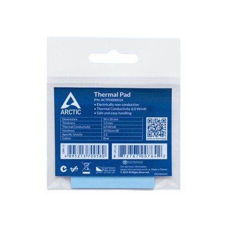 Термопрокладка Thermal pad 50x50mm 1mm (ACTPD00002A)